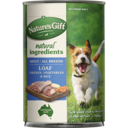 Photo of Nature's Gift Loaf Chicken, Rice & Vegetables Adult Wet Dog Food 700g