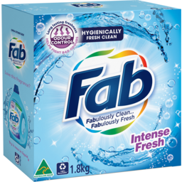 Photo of Fab Intense Fresh With Odour Control, Powder Laundry Washing Detergent, 1.8kg