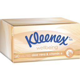 Photo of Kleenex Aloe Vera & Vitamin E 3 Ply Facial Tissues 140 Pack 