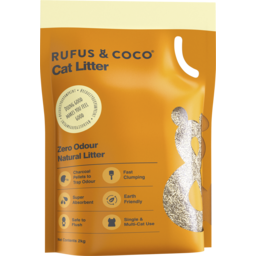 Photo of Rufus & Coco Zero Odour Natural Litter 2kg 2kg
