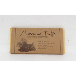 Photo of Monsieur Truffe 65% Dark Chocolate With Rum And Raisin 80g