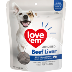 Photo of Love'em Air Dried Beef Liver Dog Treats 200g 200g