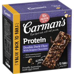 Photo of Carman's Double Dark Choc Protein Bars - 10 Bars Value Pack 