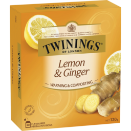 Photo of Twinings Flavoured Herbal Infusions Lemon & Ginger 80 Pack 120g