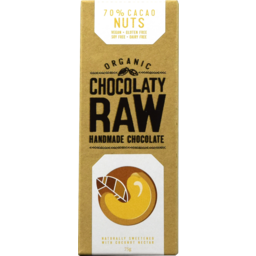 Photo of Organic Chocolaty Raw Chocolate With Nuts