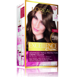 Photo of L'oréal Paris Excellence Permanent Hair Colour - 5 Brown (100% Grey Coverage)