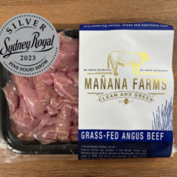 Photo of MANANA FARMS Grassfed Aberdeen Angus (Organic) Beef Strips