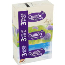 Photo of Quilton 3 Ply White Facial Tissue 3 pack