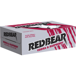Photo of Red Bear Raspberry Cans 
