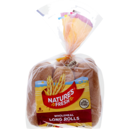 Photo of Nature's Fresh Rolls Wholemeal 6 Pack