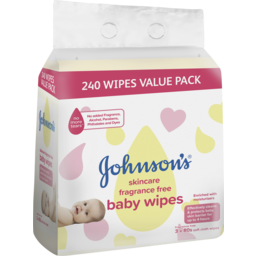 Photo of Johnson & Johnson Johnson's Skincare Baby Wipes Fragrance Free 80.0x3