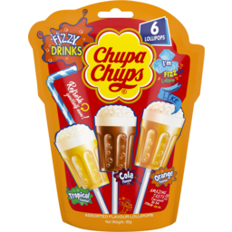 Photo of Chupa Chups Fizzy Drinks Lollipops 6 Pack 