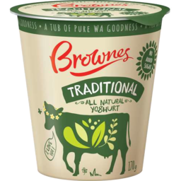 Photo of Brownes All Natural Traditional Style Yoghurt 170gm