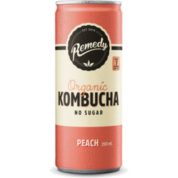 Photo of Remedy Kombucha Peach Can