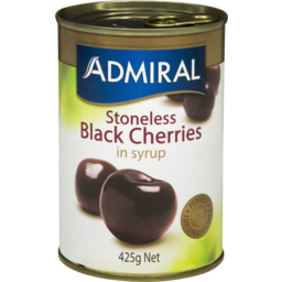 Photo of Admiral Black Cherries Stoneless In Syrup 425g