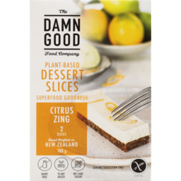 Photo of The Damn Good Food Company Plant-Based Frozen Dessert Slices Citrus Zing