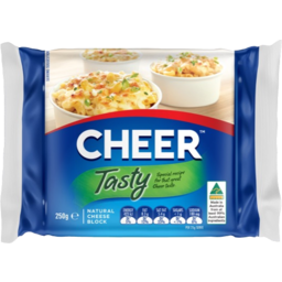 Photo of Cheer Cheddar Tasty Block 250gm