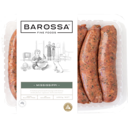 Photo of Barossa Fine Foods Mississippi Sausages 6 Pack 480g