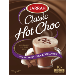 Photo of Jarrah Classic Hot Choc Drinking Chocolatte 10 Sachets 115g