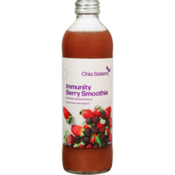 Photo of Chia Sisters Immunity Berry Smoothie Boysenberry & Strawberry 350ml