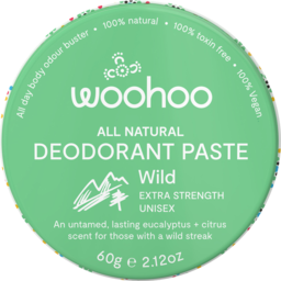 Photo of Woohoo Deodorant Paste Wild (Extra Strength Unisex) Tin