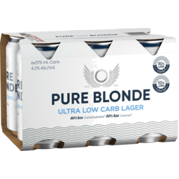 Photo of Pure Blonde Ultra Low Carb Lager 6*375ml Cans