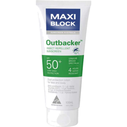 Photo of Maxi Block Insect Repellent Sunscreen Outbacker Spf 50+