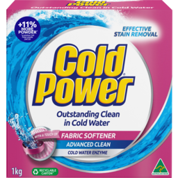 Photo of Cold Power Fabric Softener Advanced Clean Laundry Powder 1kg