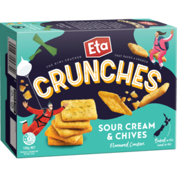 Photo of Eta Crunches Sour Cream & Chives Flavoured Crackers