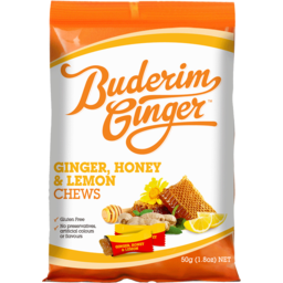Photo of Buderim Ginger Ginger Honey & Lemon Chews 50g