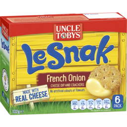 Photo of Uncle Toby Le Snak French Onion 132gm