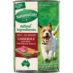 Photo of Nature's Gift Casserole Beef, Vegetable & Barley Adult Wet Dog Food 700g 700g