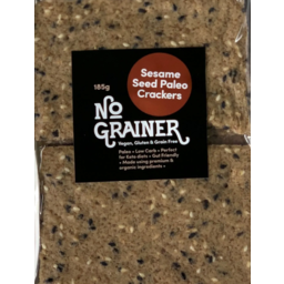 Photo of No Grainer Sesame Seed Paleo Crackers 