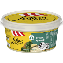 Photo of Latina Sauce Creamy Spinach 425gm