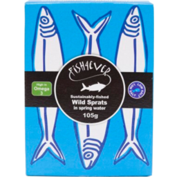 Photo of Fish 4 Ever Sprats (Little Sardines) in Spring Water