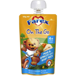 Photo of Farex® On The Go Pear & Apricot With Baby Rice 4+ Months 120 G 120g
