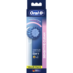 Photo of Oral B Sensitive Clean Power Toothbrush Head Value Pack Refill 6 Pack