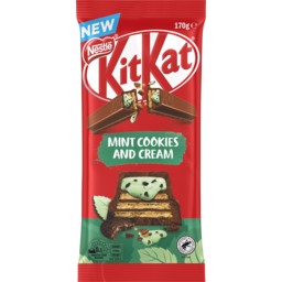 Photo of Kit Kat Nestle Kitkat Mint Cookies And Cream Chocolate Block 170g 