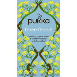 Photo of Pukka Three Fennel Organic Sweet & Wild Fennel Seeds With Fennel Leaf Tea Bags 20 Pack 36g