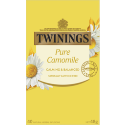 Photo of Twinings Pure Camomile Herbal Infusions Tea Bags 40 Pack