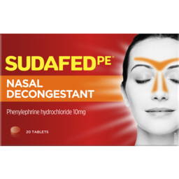 Photo of Sudafed Pe Nasal Decongestant Non Drowsy Tablets 20 Pack