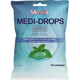 Photo of Medix Medi Drops Original Menthol 24s
