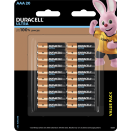 Photo of Duracell Ultra Aaa Alkaline Batteries 20 Pack