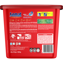 Photo of Somat Excellence 4-In-1 Machine Dishwasher Tablets 30 Pack 