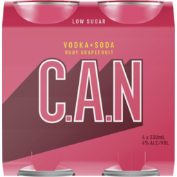 Photo of C.A.N Vodka & Soda Ruby Grapefruit Can