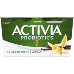 Photo of Danone Activia Probiotics Vanilla No Added Sugar Yoghurt 4x125g