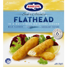 Photo of Birds Eye Southern Atlantic Flathead In A Delicious Original Crumb Fish Portions 6 Pack
