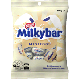 Photo of Nestle Milkybar White Chocolate Mini Easter Eggs 110gm 