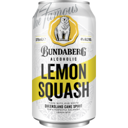 Photo of Bundaberg Alcoholic Lemon Squash 4% 375ml