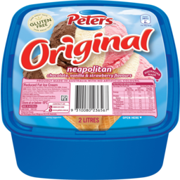 Photo of Peters Original Ice Cream 2Ltr Neapolitan
